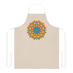 Mandala Art Apron - Colorful Floral Design All Over Prints - Blululi