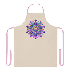 Mandala Art Apron - Colorful Floral Design All Over Prints - Blululi