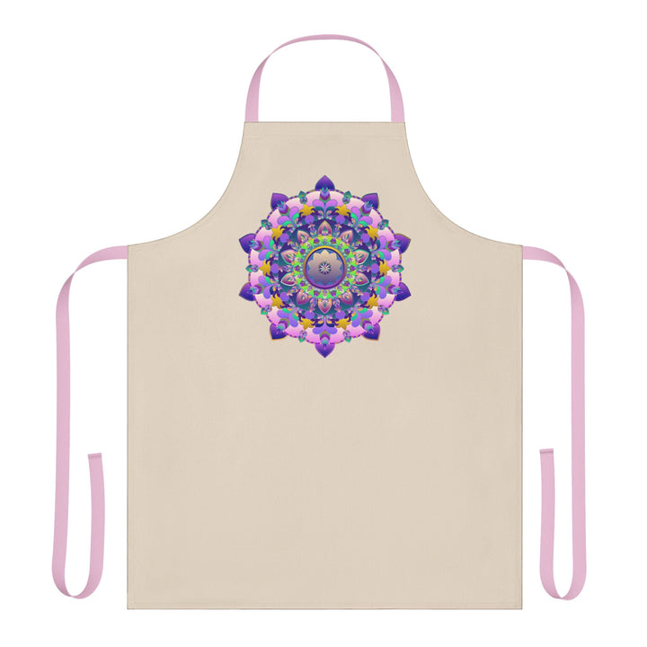 Mandala Art Apron - Colorful Floral Design All Over Prints - Blululi