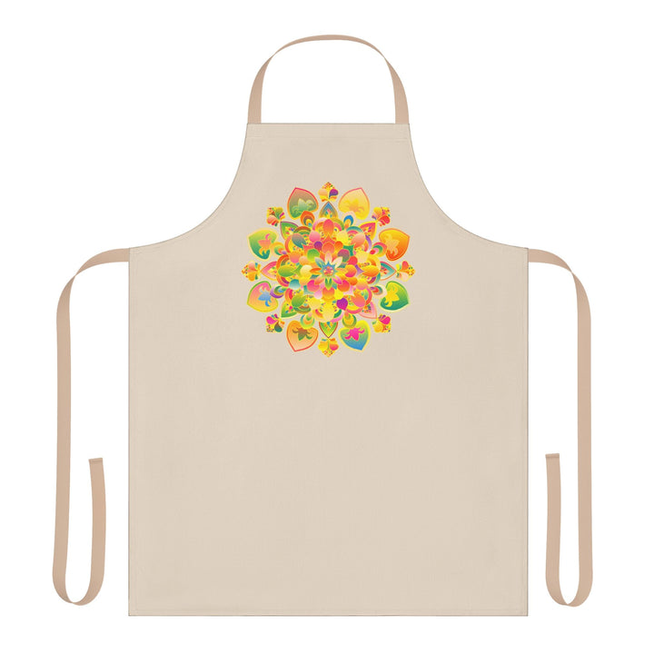 Mandala Art Apron - Colorful Floral Design All Over Prints - Blululi