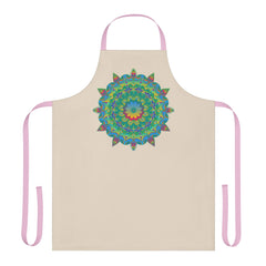 Mandala Art Apron - Colorful Floral Design All Over Prints - Blululi
