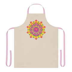 Mandala Art Apron - Colorful Floral Design All Over Prints - Blululi