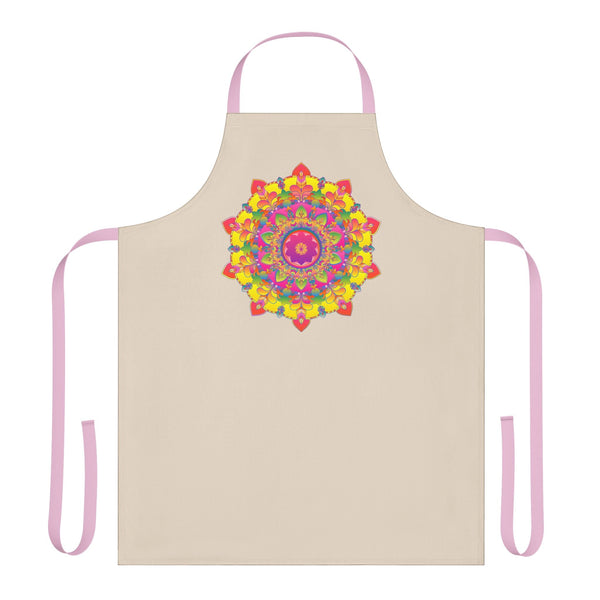 Mandala Art Apron - Colorful Floral Design All Over Prints - Blululi