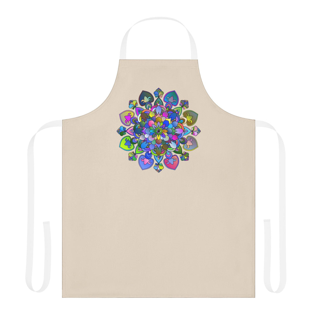 Mandala Art Apron - Colorful Floral Design All Over Prints - Blululi