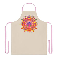 Mandala Art Apron - Colorful Floral Design All Over Prints - Blululi