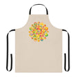 Mandala Art Apron - Colorful Floral Design All Over Prints - Blululi