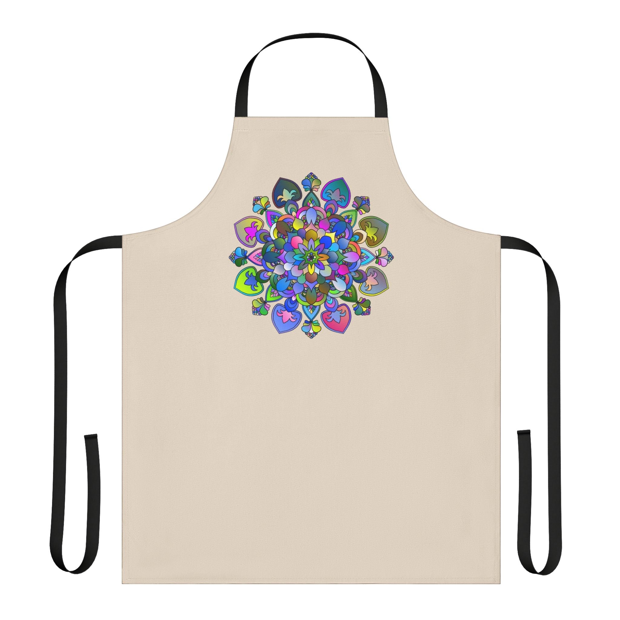 Mandala Art Apron - Colorful Floral Design All Over Prints - Blululi