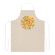 Mandala Art Apron - Colorful Floral Design All Over Prints - Blululi