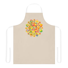 Mandala Art Apron - Colorful Floral Design All Over Prints - Blululi