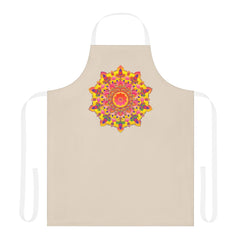 Mandala Art Apron - Colorful Floral Design All Over Prints - Blululi
