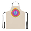Mandala Art Apron - Colorful Floral Design All Over Prints - Blululi