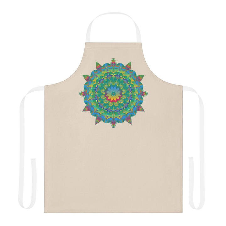 Mandala Art Apron - Colorful Floral Design All Over Prints - Blululi