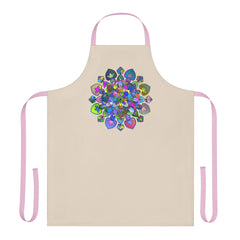 Mandala Art Apron - Colorful Floral Design All Over Prints - Blululi