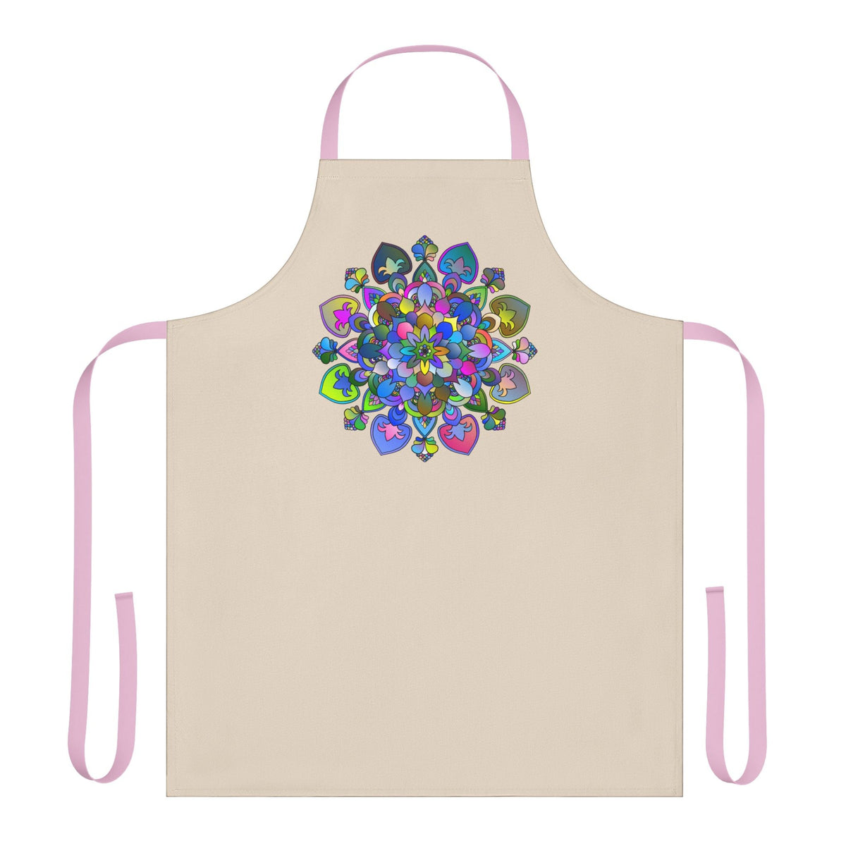 Mandala Art Apron - Colorful Floral Design All Over Prints - Blululi