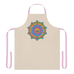 Mandala Art Apron - Colorful Floral Design All Over Prints - Blululi