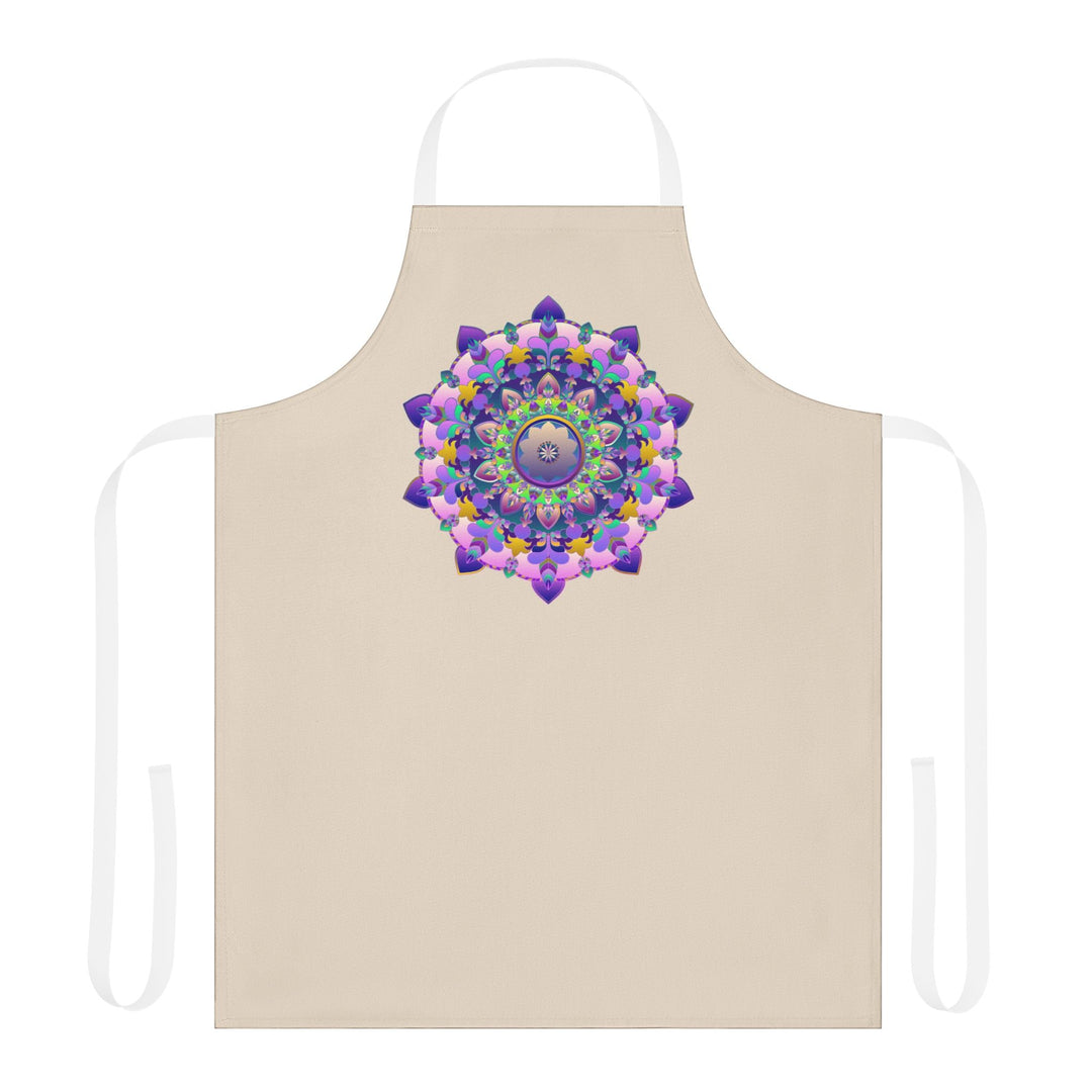 Mandala Art Apron - Colorful Floral Design All Over Prints - Blululi