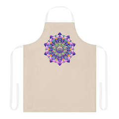 Mandala Art Apron - Colorful Floral Design All Over Prints - Blululi