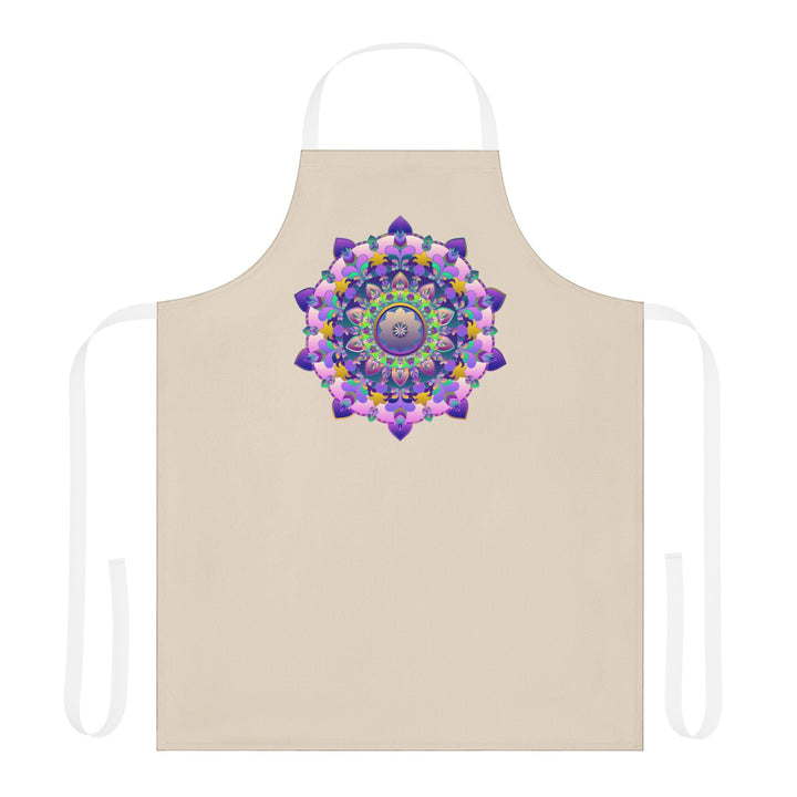 Mandala Art Apron - Colorful Floral Design All Over Prints - Blululi