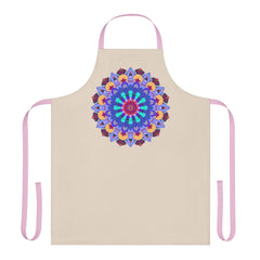 Mandala Art Apron - Colorful Floral Design All Over Prints - Blululi