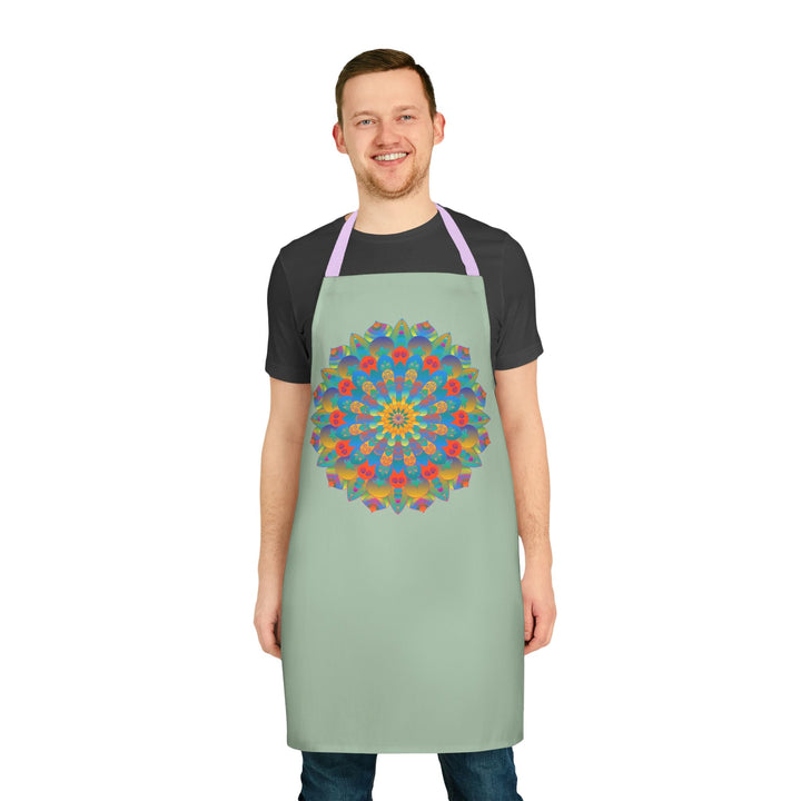 Mandala Art Apron - Colorful & Intricate All Over Prints - Blululi