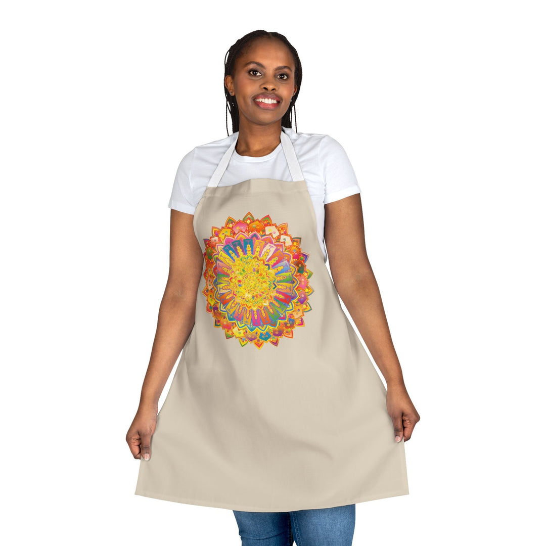 Mandala Art Apron - Colorful & Intricate All Over Prints - Blululi