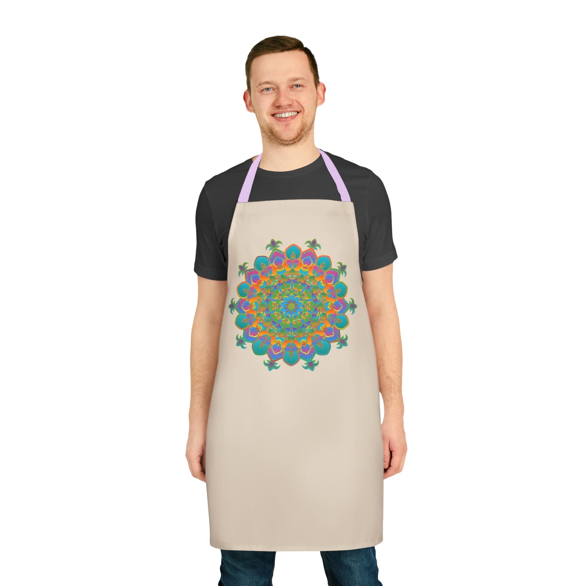 Mandala Art Apron - Colorful & Intricate All Over Prints - Blululi