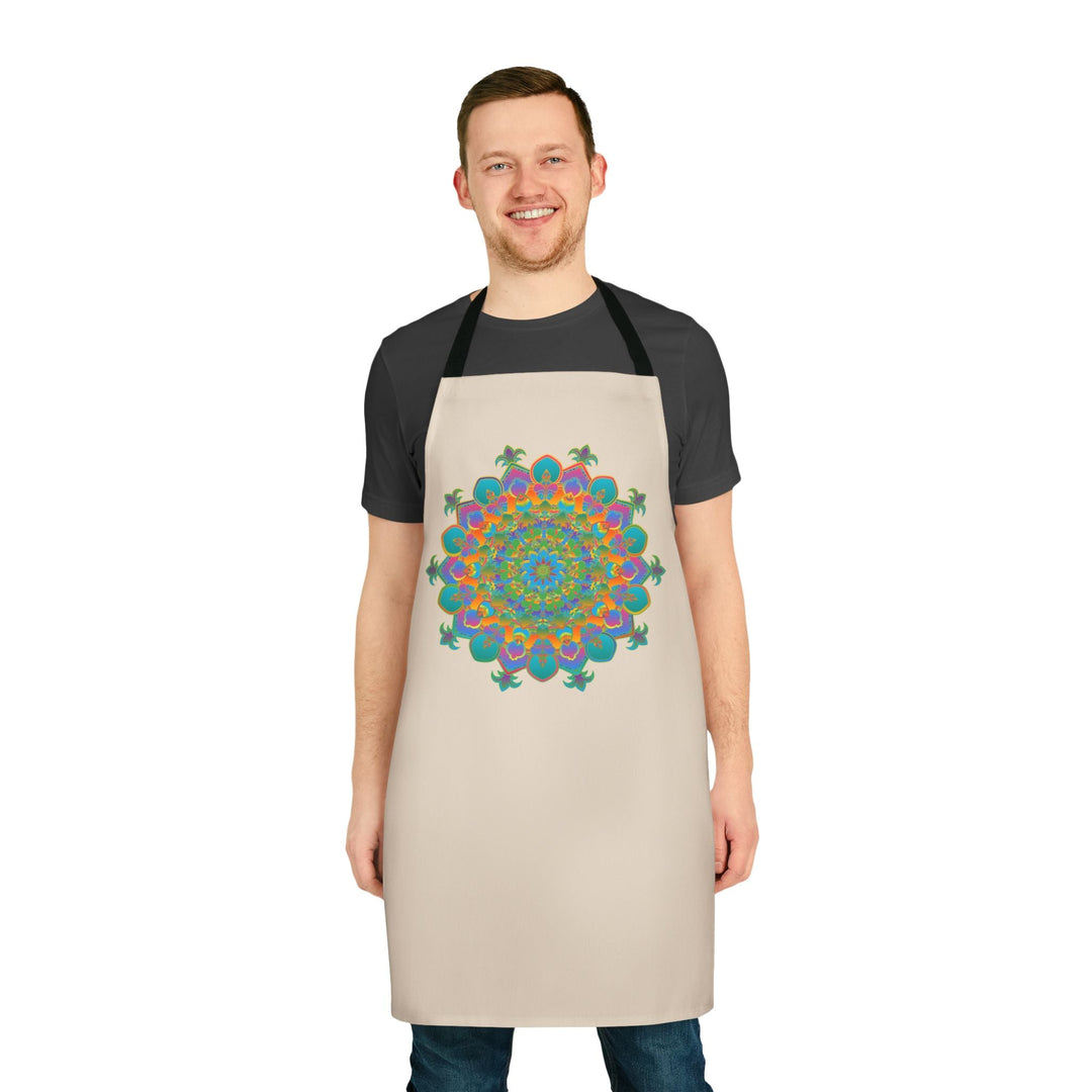 Mandala Art Apron - Colorful & Intricate All Over Prints - Blululi