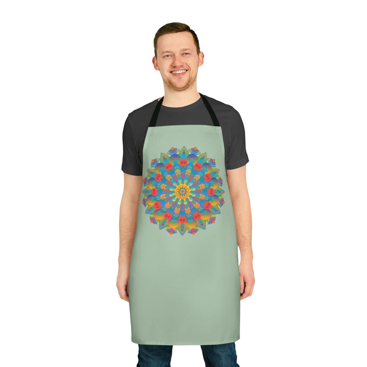 Mandala Art Apron - Colorful & Intricate All Over Prints - Blululi