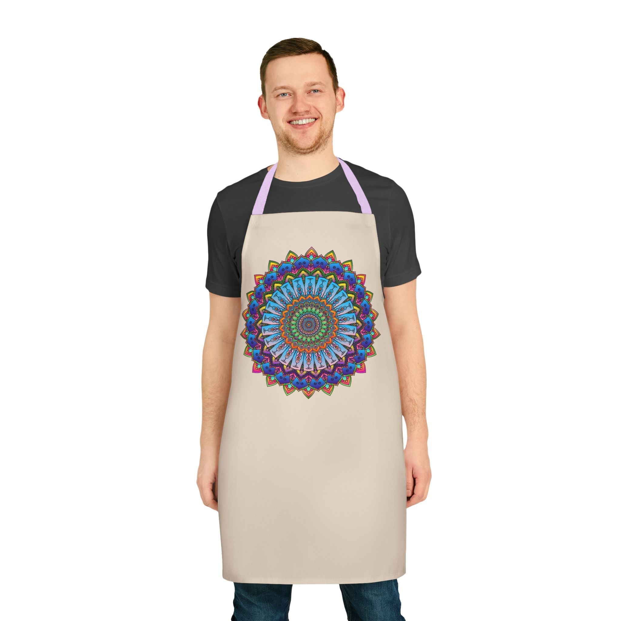 Mandala Art Apron - Colorful & Intricate All Over Prints - Blululi