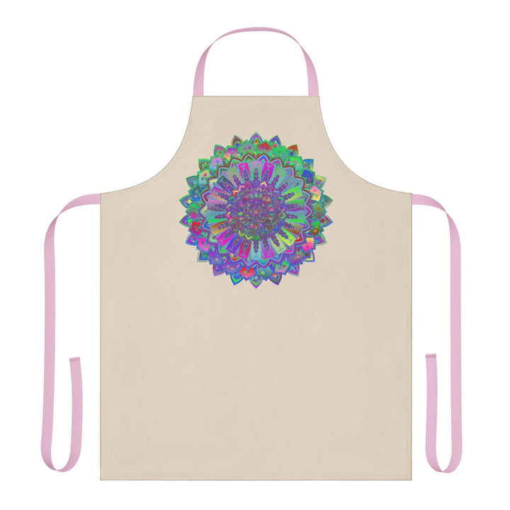 Mandala Art Apron - Colorful Intricate Design All Over Prints - Blululi