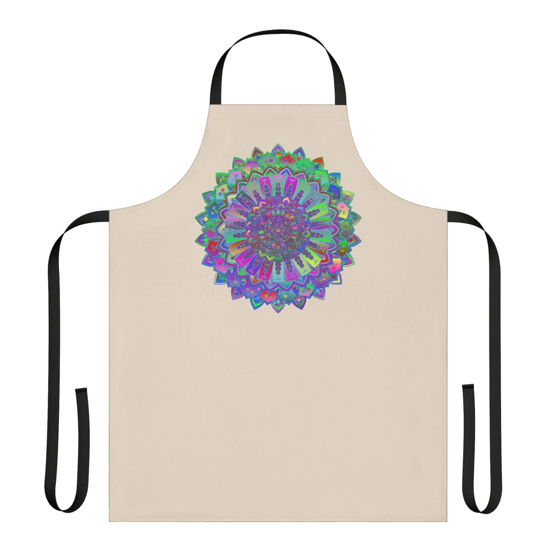 Mandala Art Apron - Colorful Intricate Design All Over Prints - Blululi