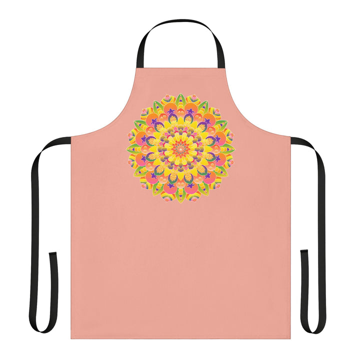 Mandala Art Apron - Colorful Rainbow Design All Over Prints - Blululi