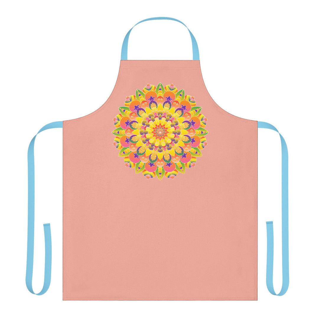 Mandala Art Apron - Colorful Rainbow Design All Over Prints - Blululi