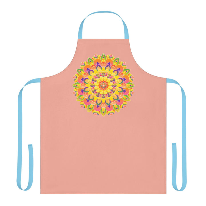 Mandala Art Apron - Colorful Rainbow Design All Over Prints - Blululi