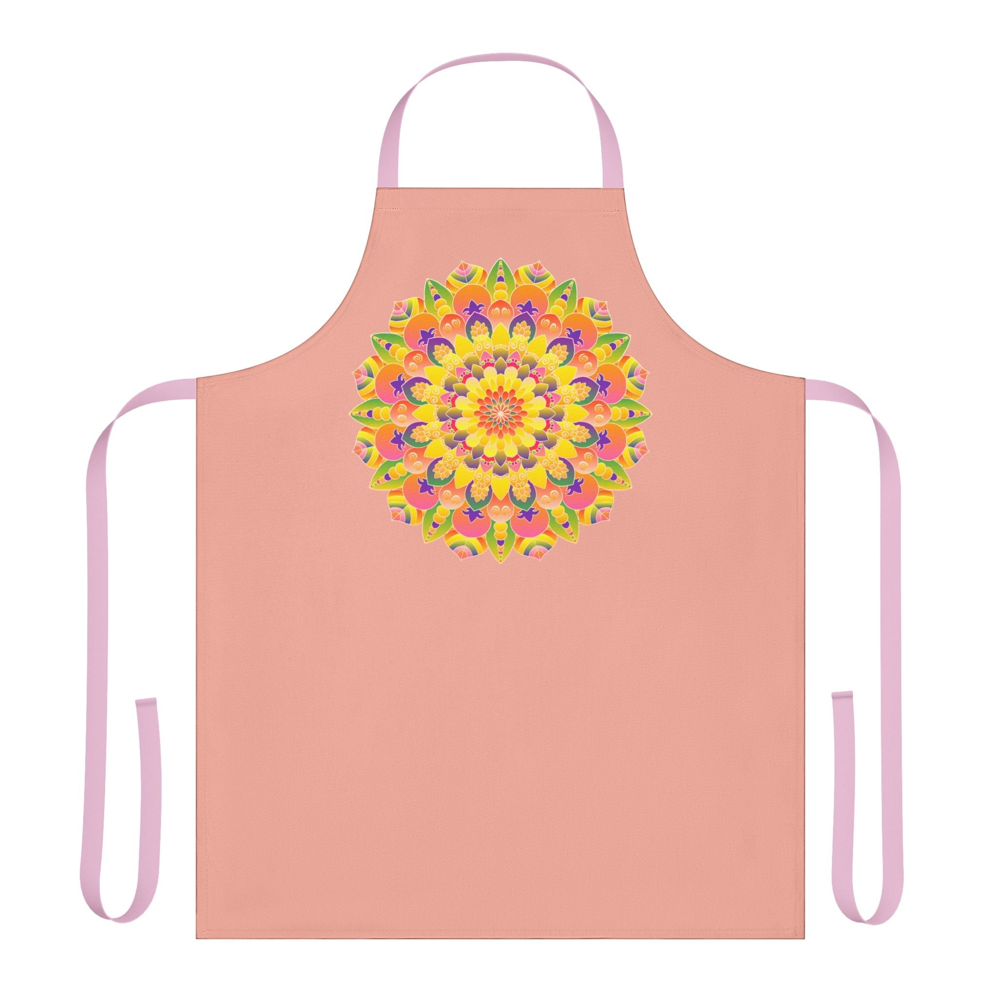 Mandala Art Apron - Colorful Rainbow Design All Over Prints - Blululi