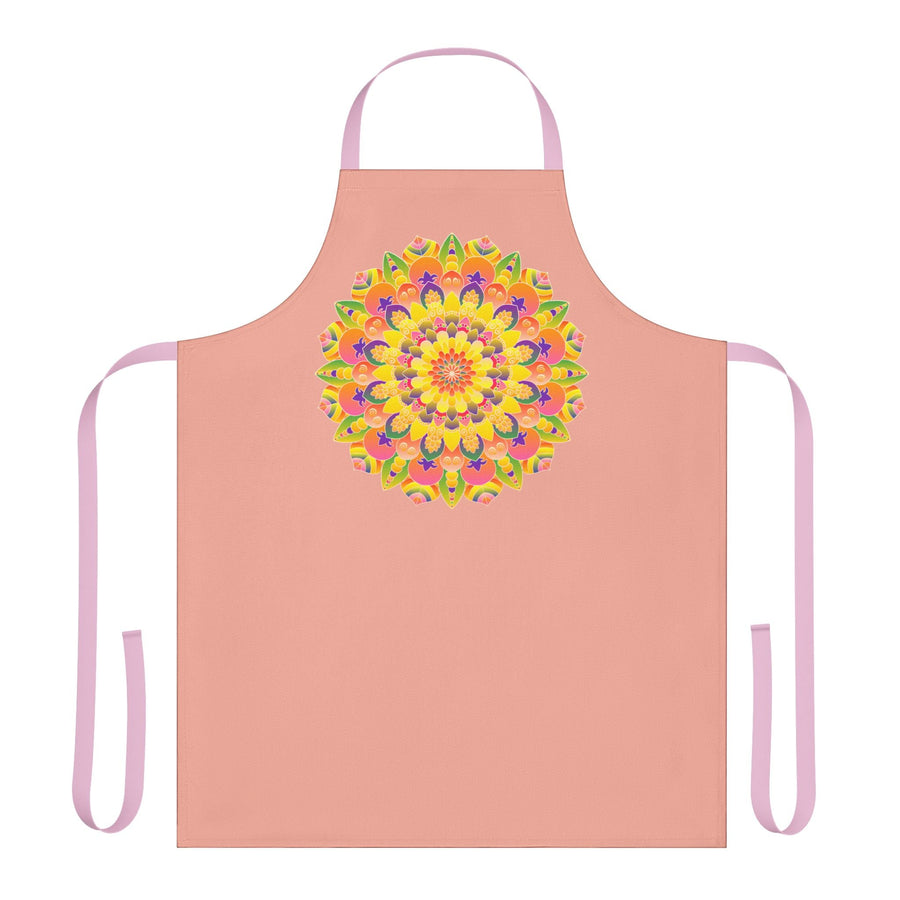 Mandala Art Apron - Colorful Rainbow Design All Over Prints - Blululi