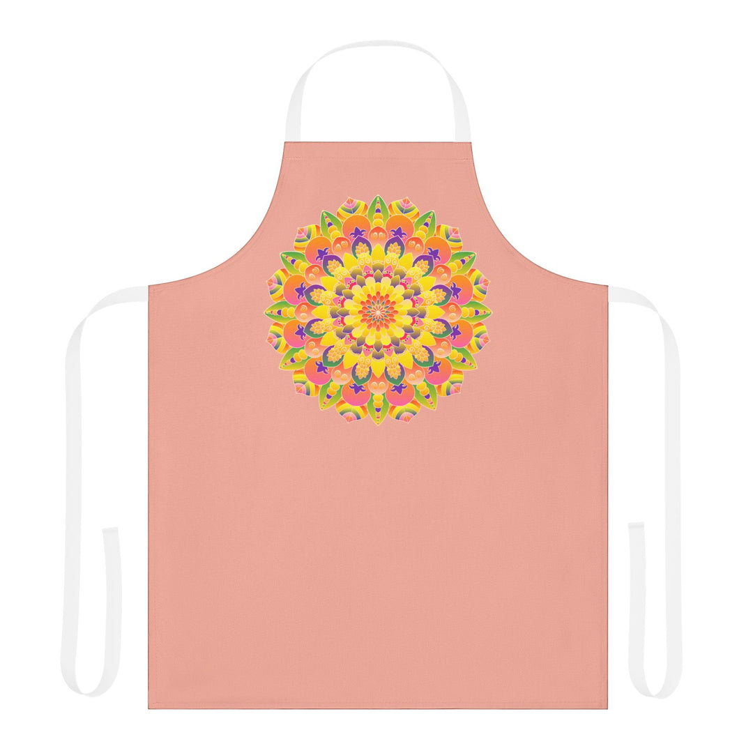 Mandala Art Apron - Colorful Rainbow Design All Over Prints - Blululi