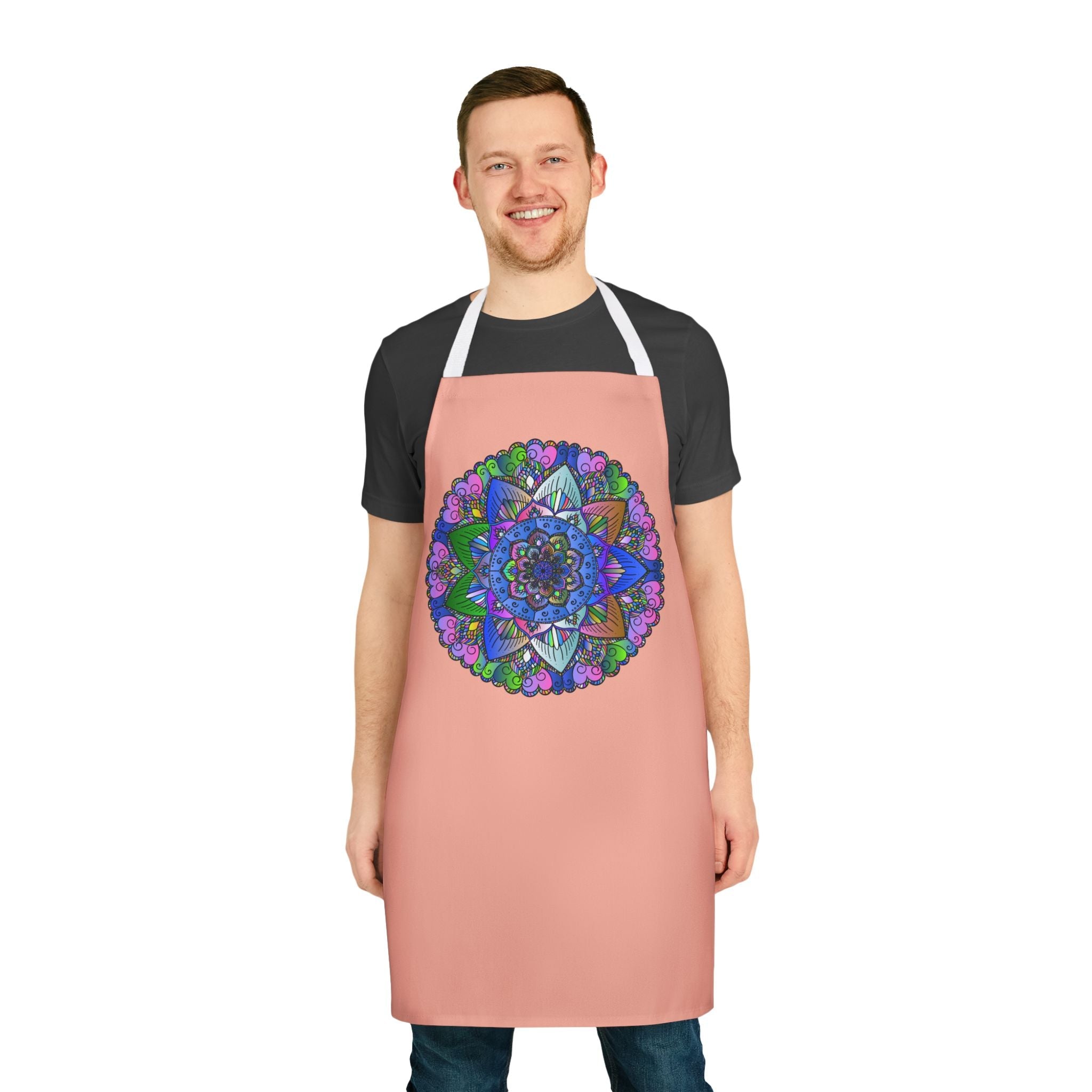 Mandala Art Apron - Colorful & Tranquil All Over Prints - Blululi