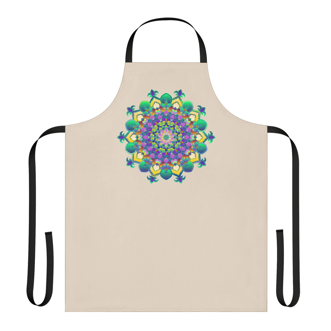 Mandala Art Apron - Colorful & Vibrant All Over Prints - Blululi