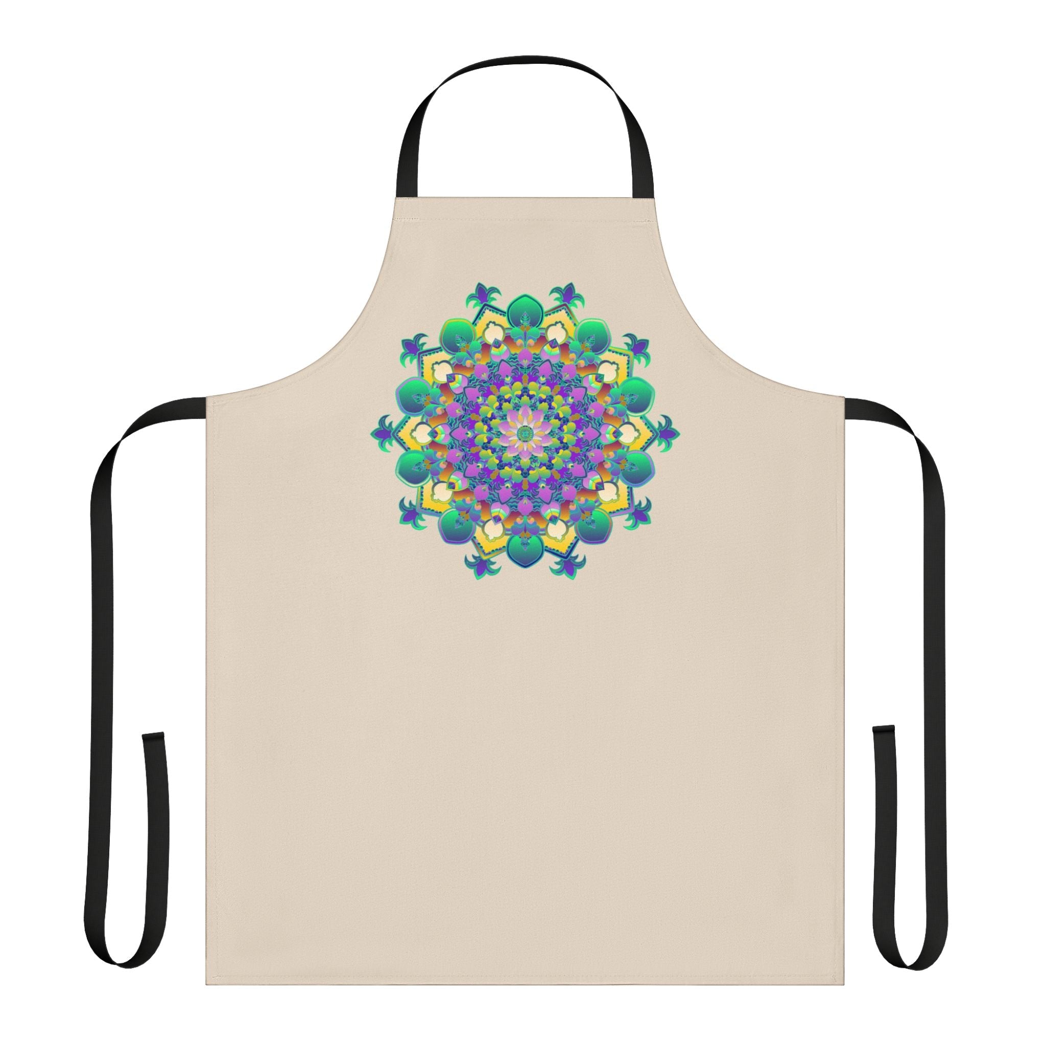 Mandala Art Apron - Colorful & Vibrant All Over Prints - Blululi