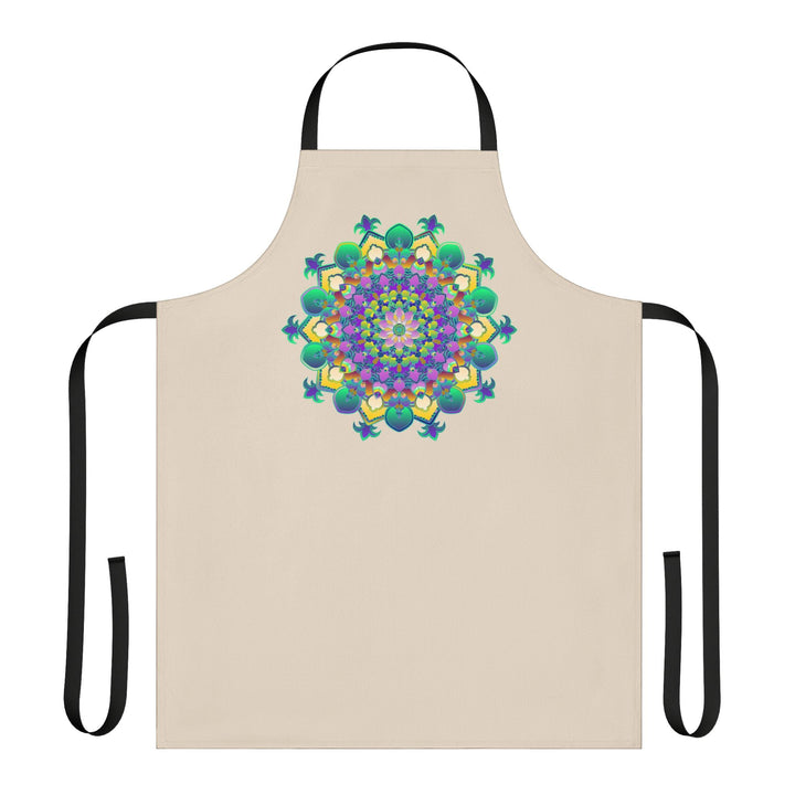 Mandala Art Apron - Colorful & Vibrant All Over Prints - Blululi