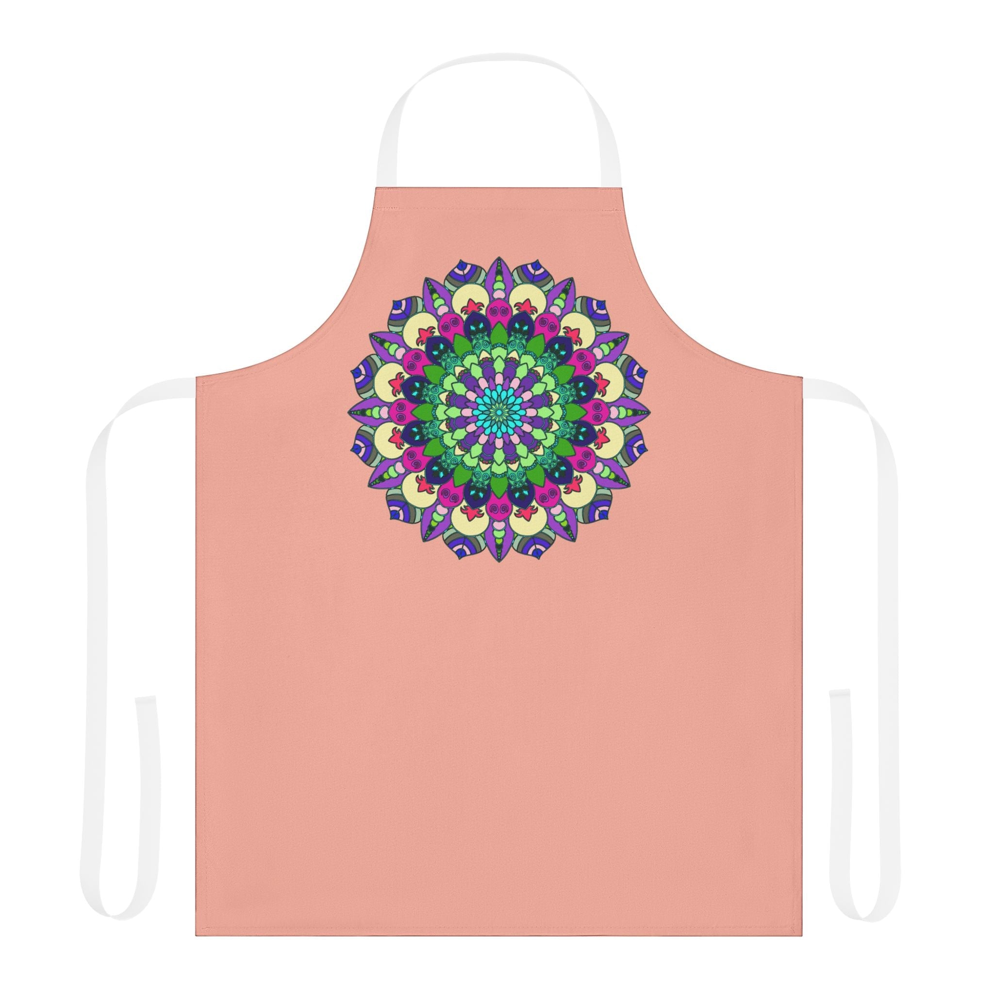 Mandala Art Apron - Colorful & Vibrant All Over Prints - Blululi