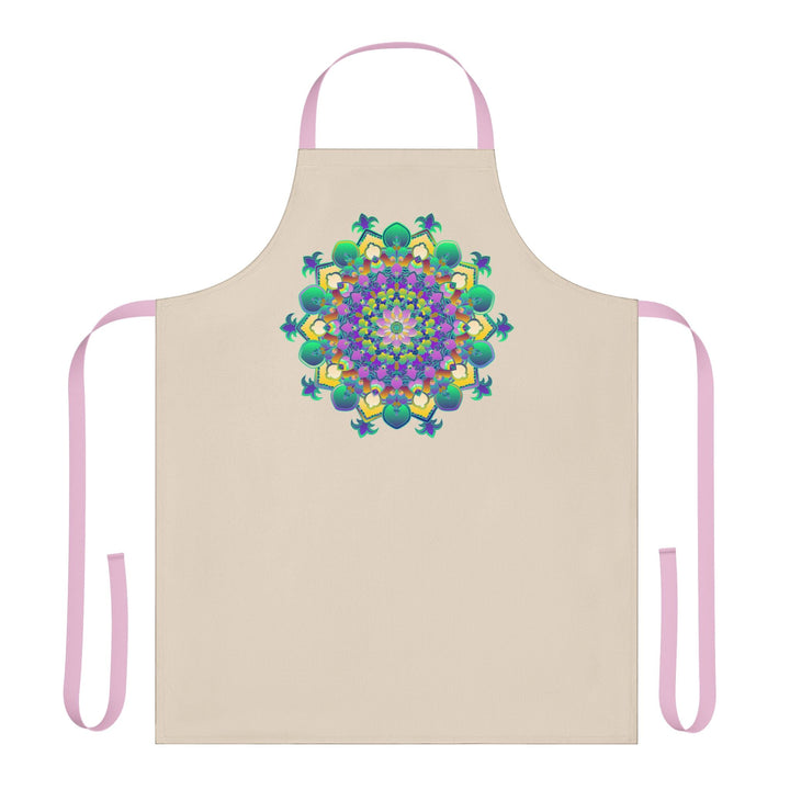 Mandala Art Apron - Colorful & Vibrant All Over Prints - Blululi