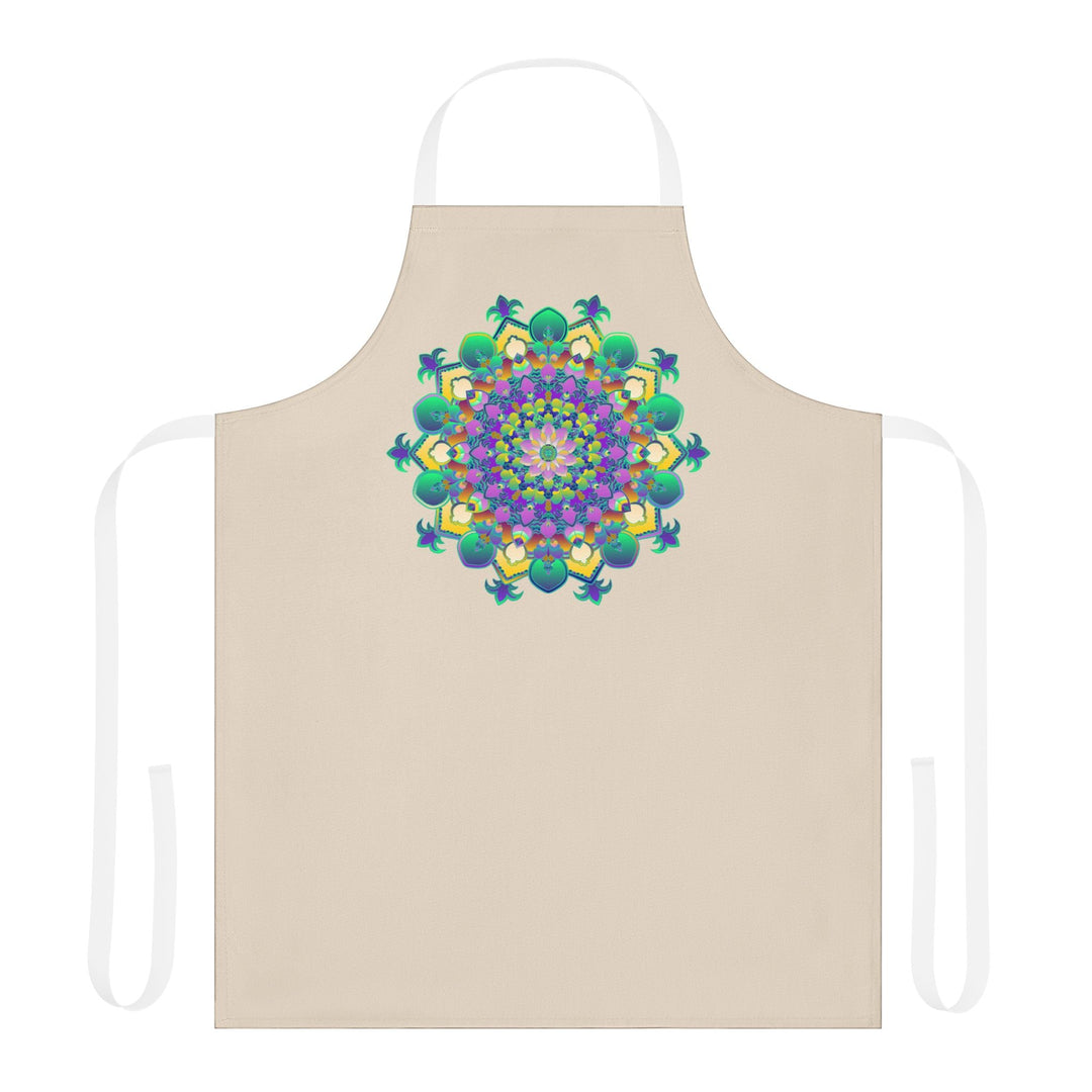 Mandala Art Apron - Colorful & Vibrant All Over Prints - Blululi