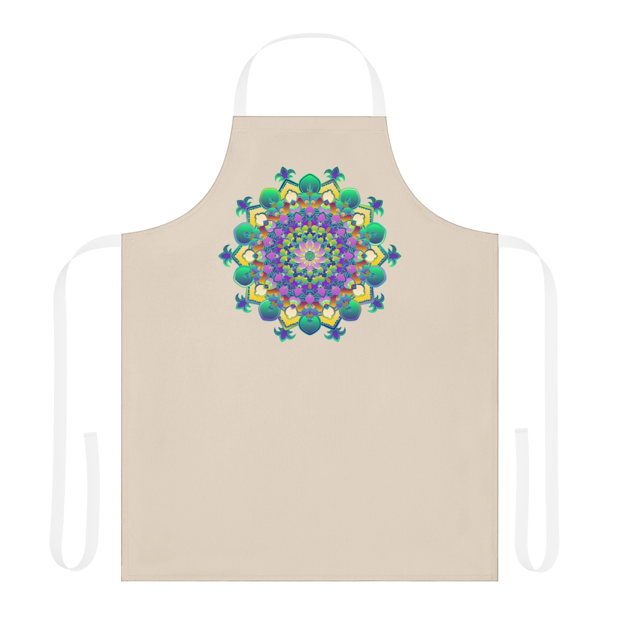 Mandala Art Apron - Colorful & Vibrant All Over Prints - Blululi