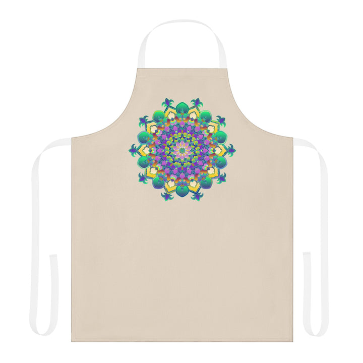 Mandala Art Apron - Colorful & Vibrant All Over Prints - Blululi