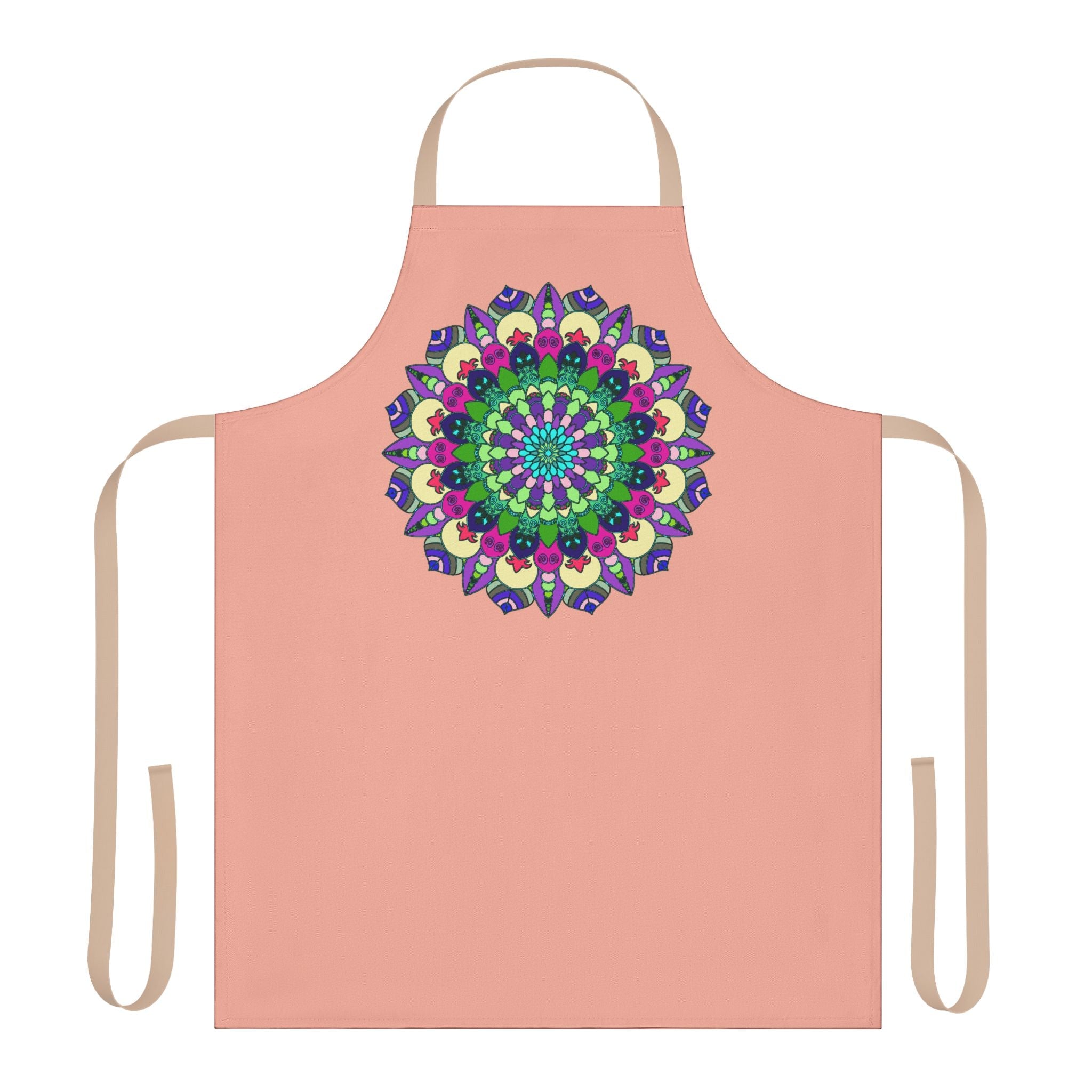 Mandala Art Apron - Colorful & Vibrant All Over Prints - Blululi