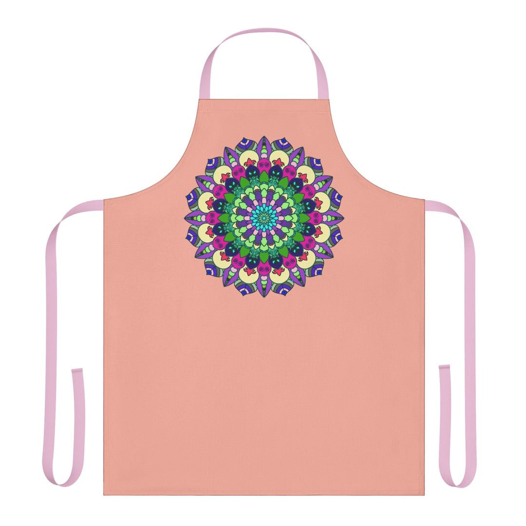 Mandala Art Apron - Colorful & Vibrant All Over Prints - Blululi