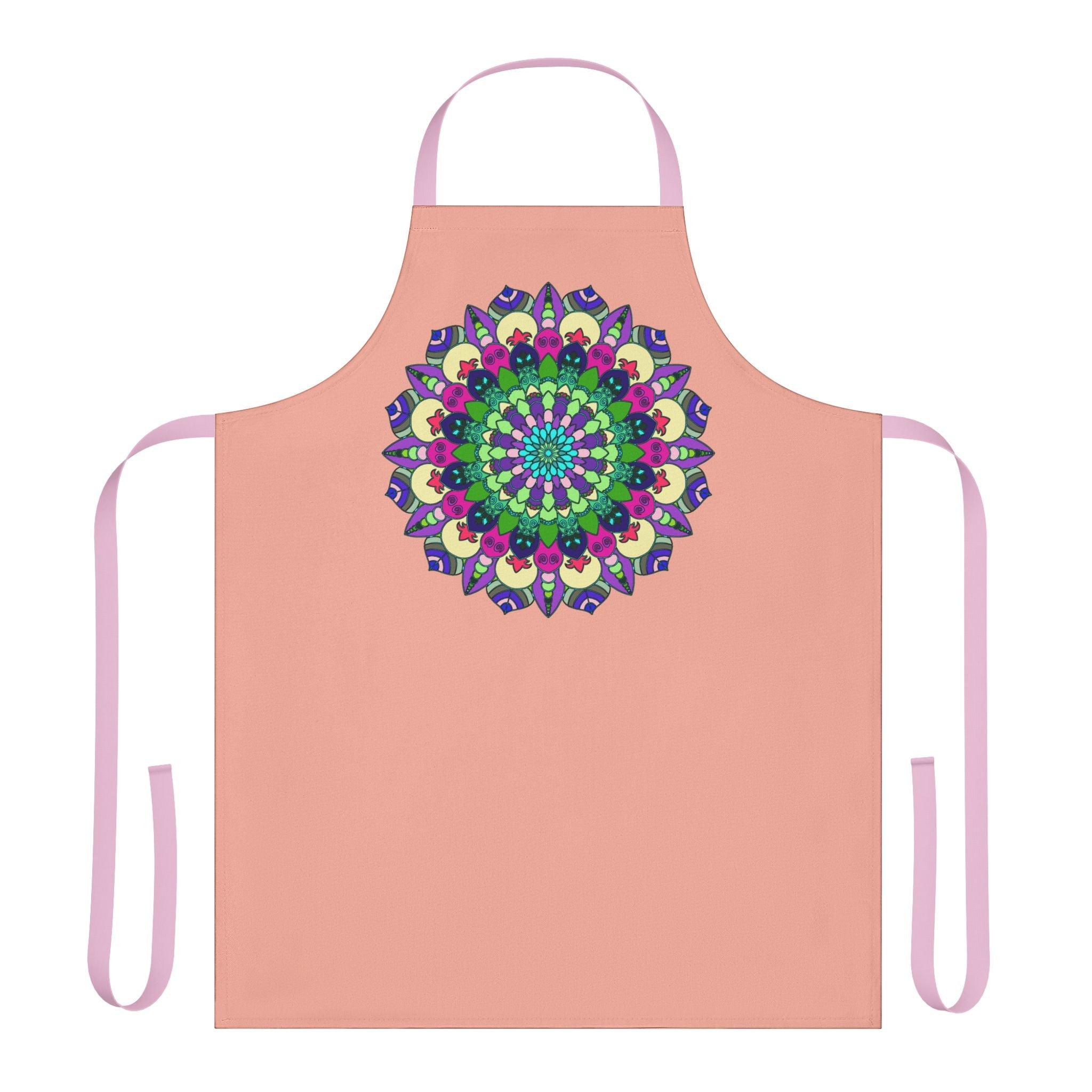 Mandala Art Apron - Colorful & Vibrant All Over Prints - Blululi