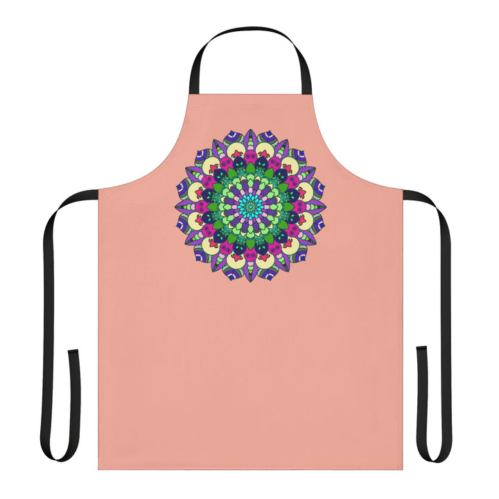 Mandala Art Apron - Colorful & Vibrant All Over Prints - Blululi